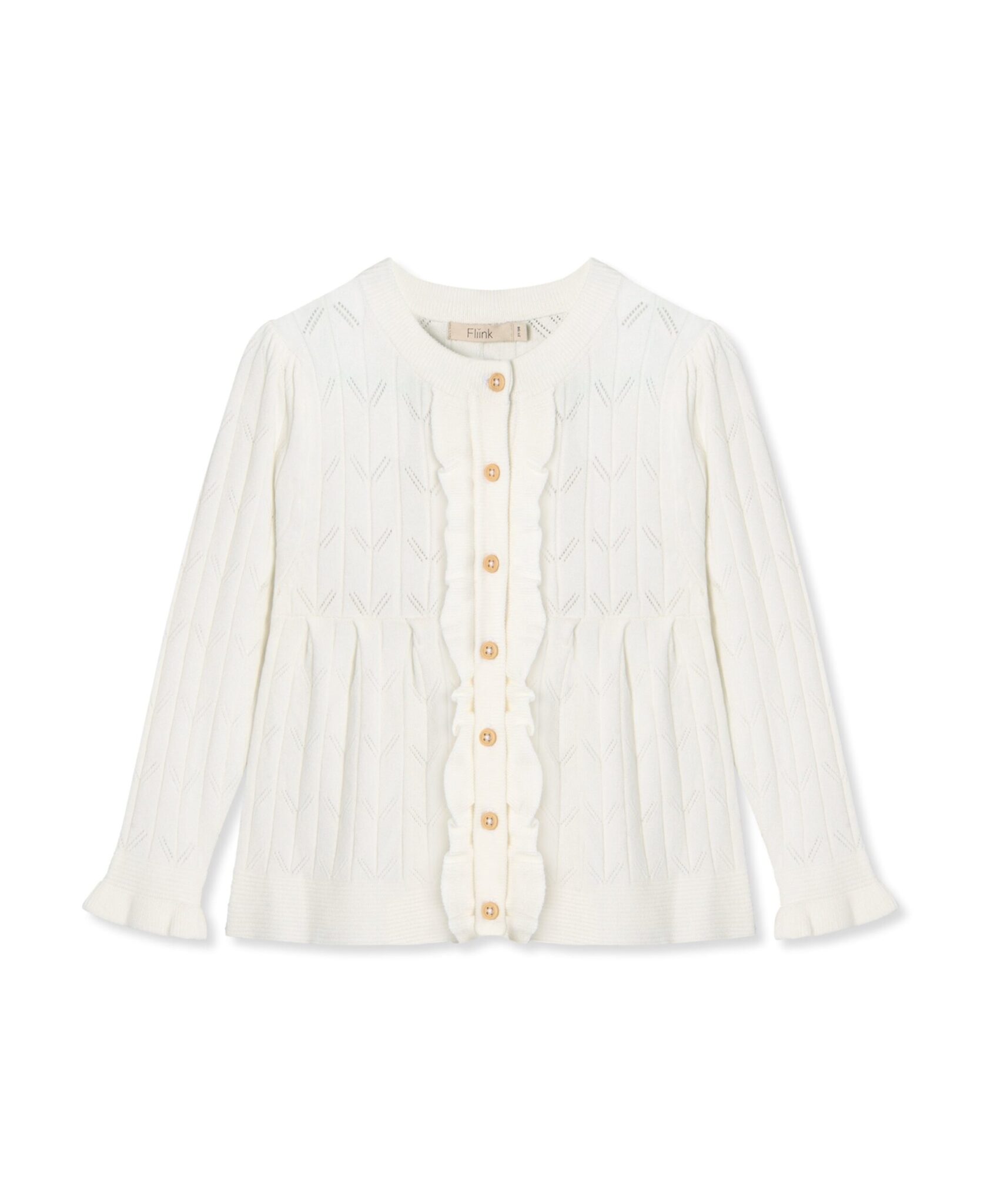Fliink Sunny Cardigan - Cloud Dancer - 86 cm