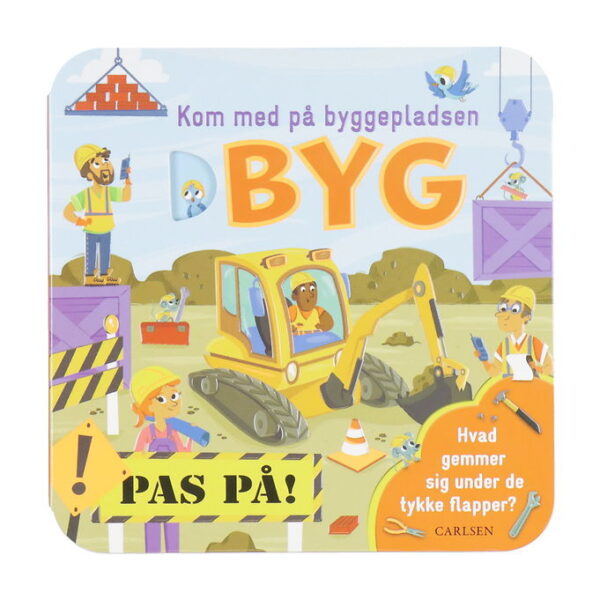 Forlaget Carlsen Billedbog m. Flapper - Kom Med På Byggepladsen