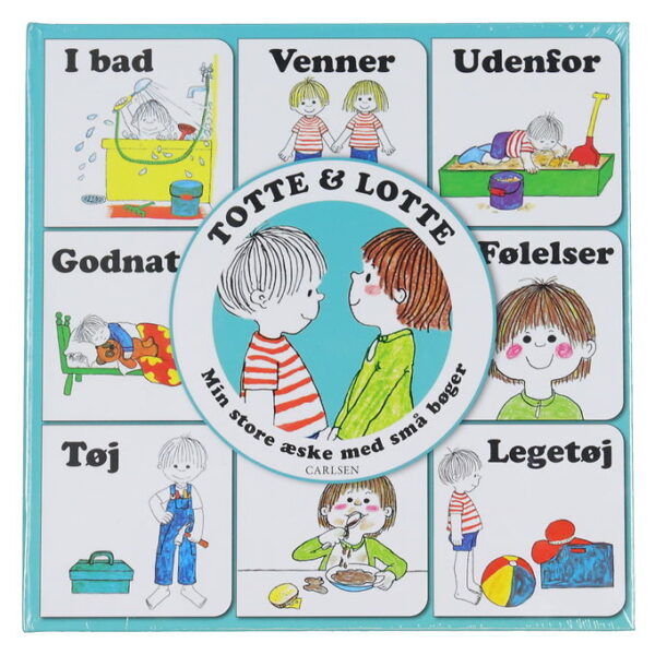 Forlaget Carlsen Bøger - Totte & Lotte - 9 stk. - Min Store Æske