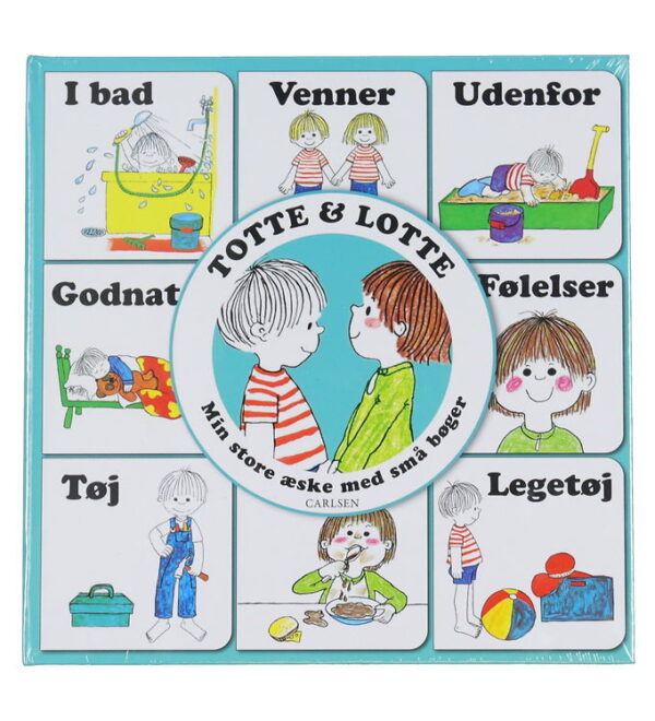 Forlaget Carlsen Bøger - Totte & Lotte - 9 stk. - Min Store Æske