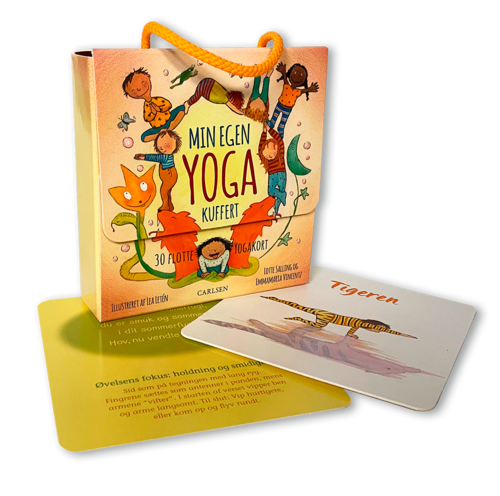 Forlaget Carlsen | Min egen kuffert med yogakort