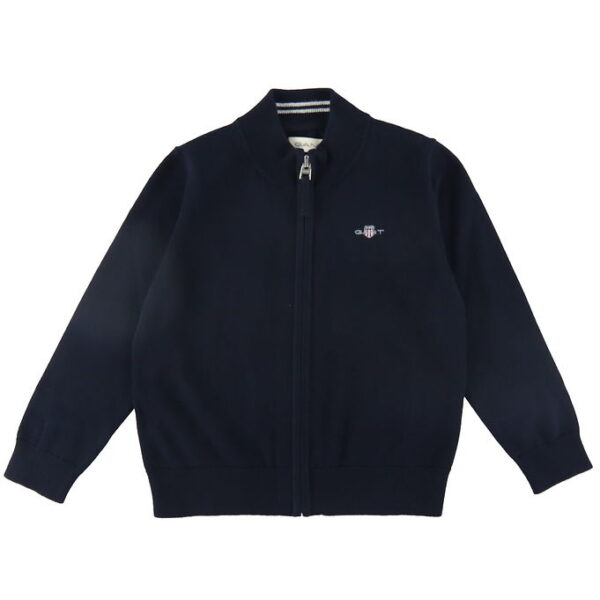 GANT Cardigan - Strik - Shield - Evening Blue
