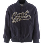 GANT Jakke - Script Logo Varsity - Evening Blue