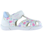 Geox Sandaler - Zapito - Hvid/Lyseblå m. Bamser