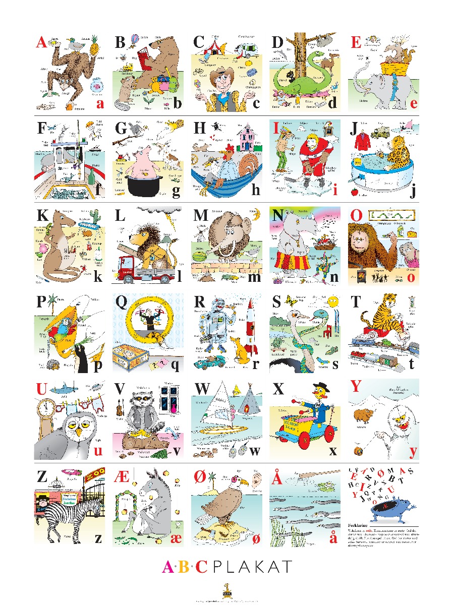 Girafprodukter | Plakat 60 x 80 cm. - ABC