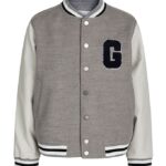 Grunt Bomberjakke - Sune - Gråmeleret m. Lysegrå