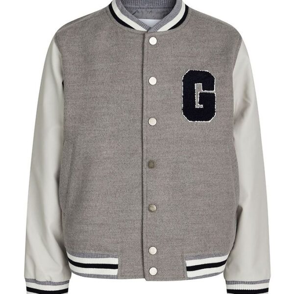 Grunt Bomberjakke - Sune - Gråmeleret m. Lysegrå