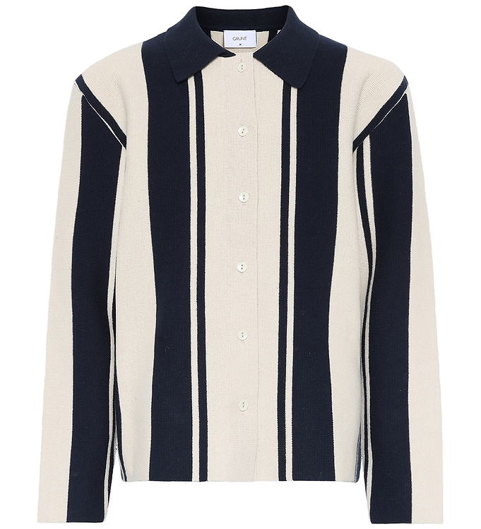 Grunt Cardigan - Strik - GrBaja - Navy-Sand