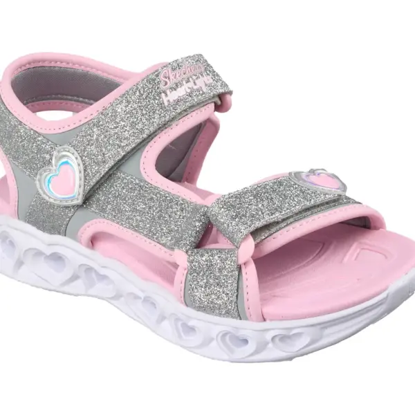 Heart Lights Sandals - Silver - 27 Heart Lights Sandals - Silver - 27