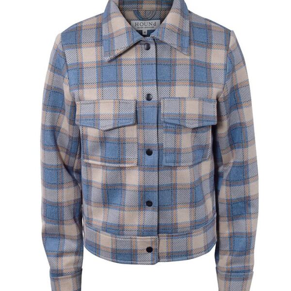 Hound Jakke - Beige m. Blå/Orange Tern