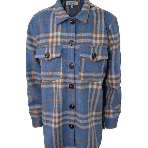 Hound Jakke - Plaid - Lyseblå m. Tern