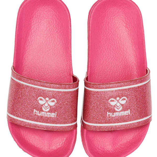 Hummel Badesandal - Pool Slide Glitter Jr - Raspberry