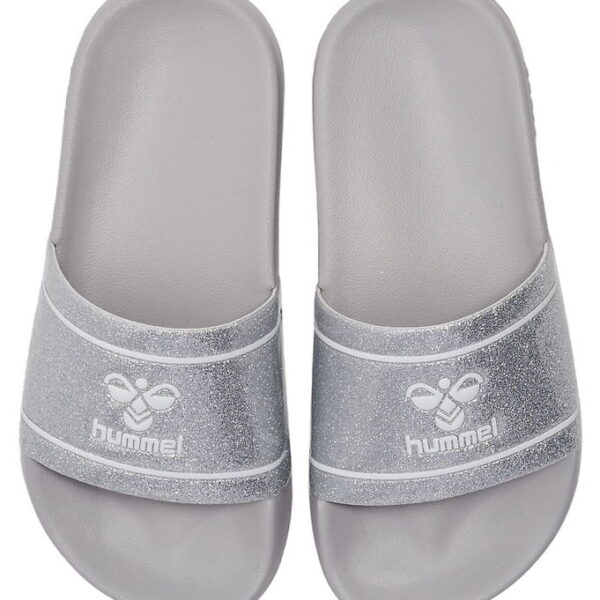 Hummel Badesandaler - Pool Slide Glitter Jr - Lunar Rock