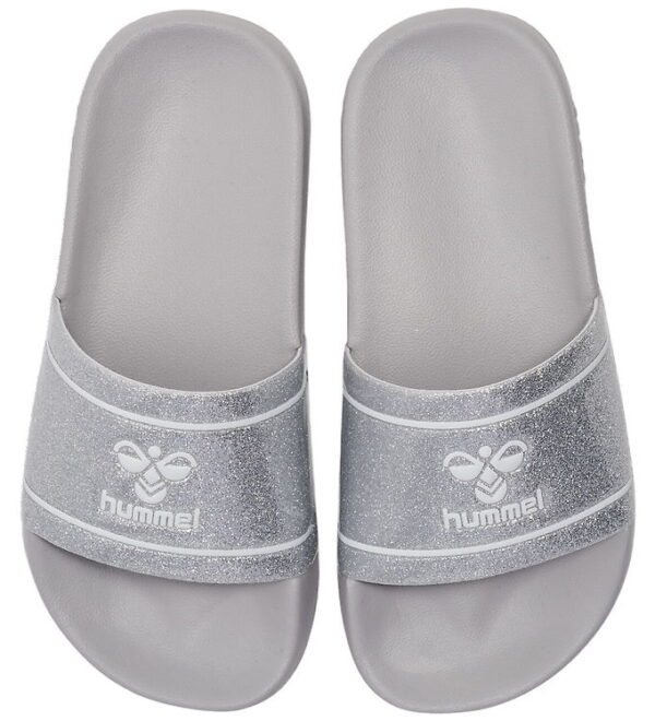 Hummel Badesandaler - Pool Slide Glitter Jr - Lunar Rock Hummel Badesandaler - Pool Slide Glitter Jr - Lunar Rock