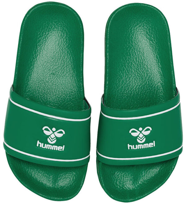 Hummel Badesandaler - Pool Slide Jr - Grøn/Hvid