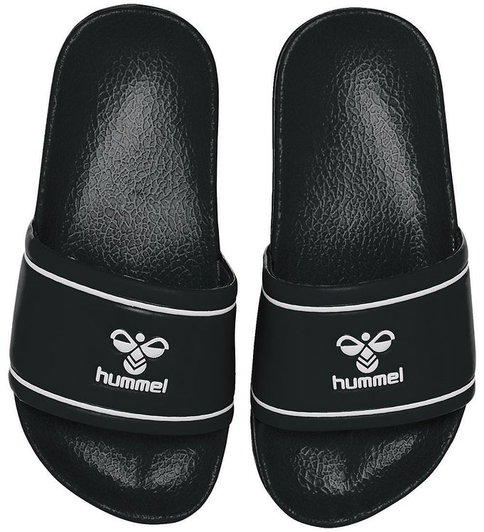 Hummel Badesandaler - Pool Slide Jr - Sort/Hvid