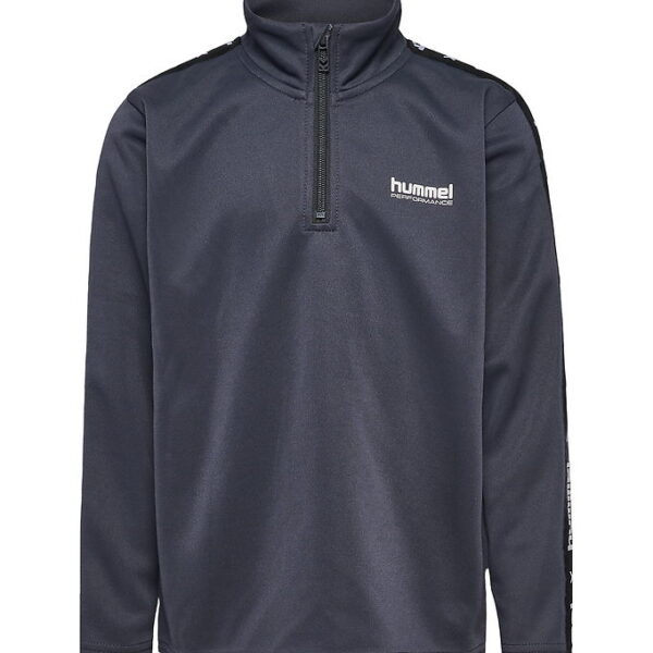 Hummel Bluse - hmlJR Goal Tape Halfzip - Ebony