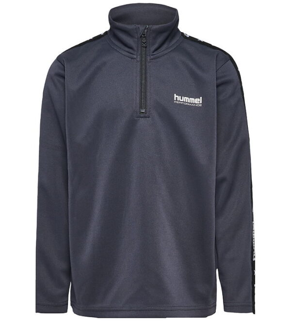 Hummel Bluse - hmlJR Goal Tape Halfzip - Ebony Hummel Bluse - hmlJR Goal Tape Halfzip - Ebony