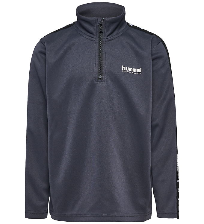 Hummel Bluse - hmlJR Goal Tape Halfzip - Ebony