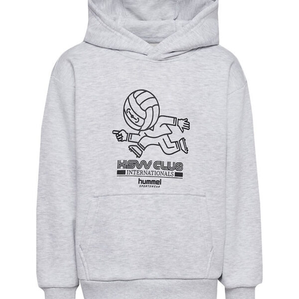 Hummel Hættetrøje - HmlJR - Headball - Light Grey Melange Hummel Hættetrøje - HmlJR - Headball - Light Grey Melange