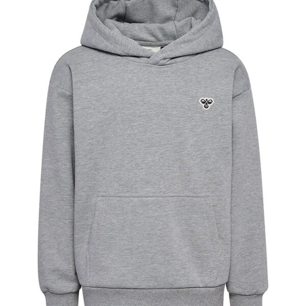 Hummel Hættetrøje - hmlJr Loose Hoodie - Grey Melange