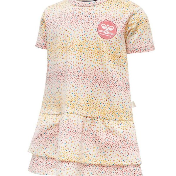 Hummel Kjole - hmlAlba - Hvid m. Prikker