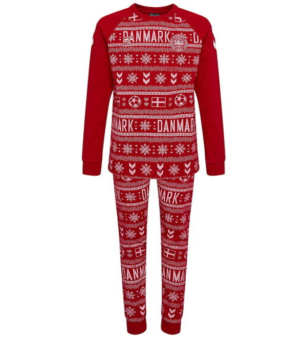 Hummel Nattøj - 2-delt - hmlDBU Fan XMAS Pyjamas - Tango Red