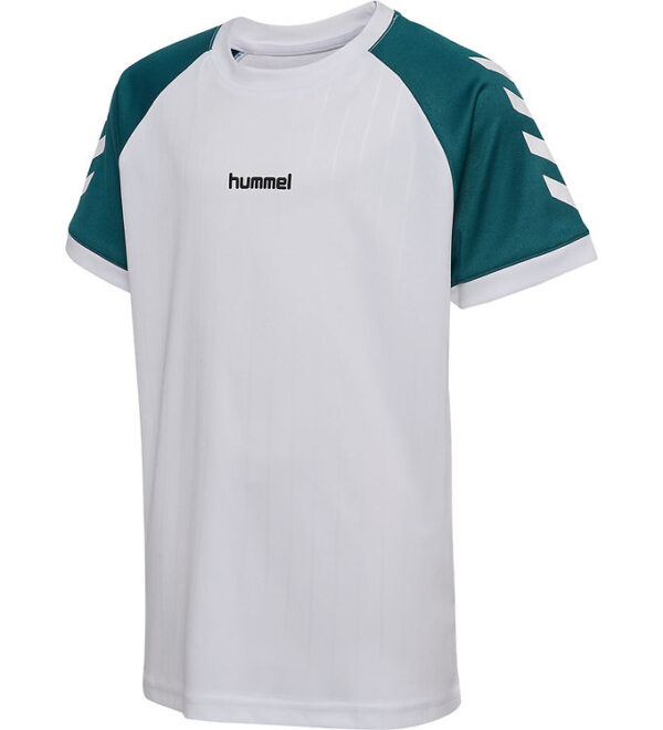 Hummel T-shirt - hmlJR Stripe - White Hummel T-shirt - hmlJR Stripe - White