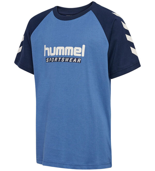 Hummel T-shirt - hmlJr Logo - Dutch Blue Hummel T-shirt - hmlJr Logo - Dutch Blue