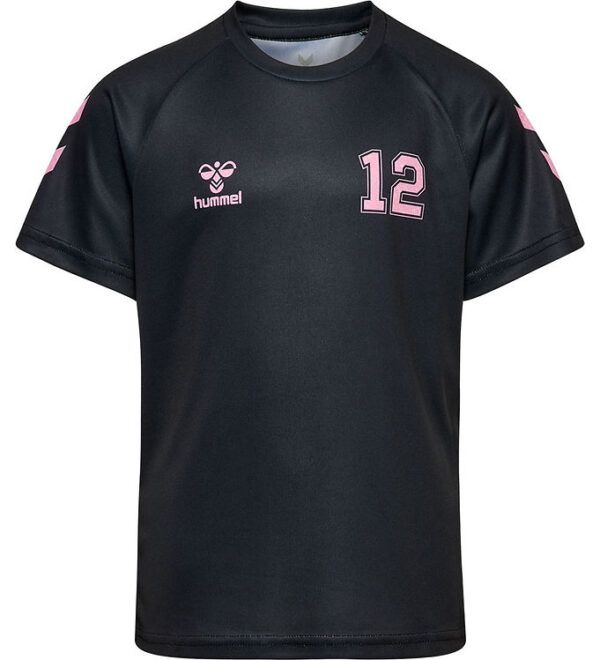 Hummel T-shirt - hmlShimmer - Sort/Bridal Rose
