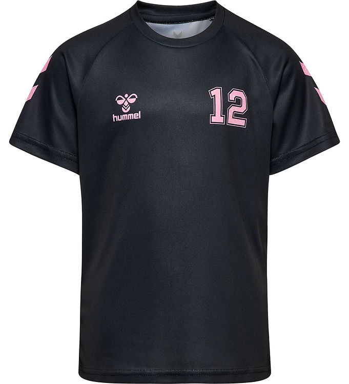 Hummel T-shirt - hmlShimmer - Sort/Bridal Rose