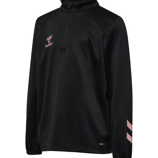 Hummel Træningsbluse m. Lynlås - hmlShimmer - Sort/Bridal Rose