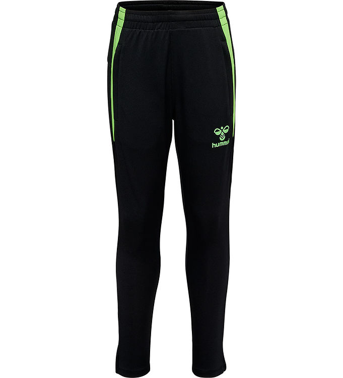 Hummel Træningsbukser - hmlLead - Black/Green Gecko