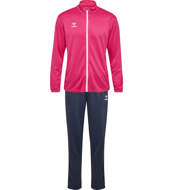 Hummel Træningssæt - HmlLogo - Raspberry Sorbet/Ombre Blue