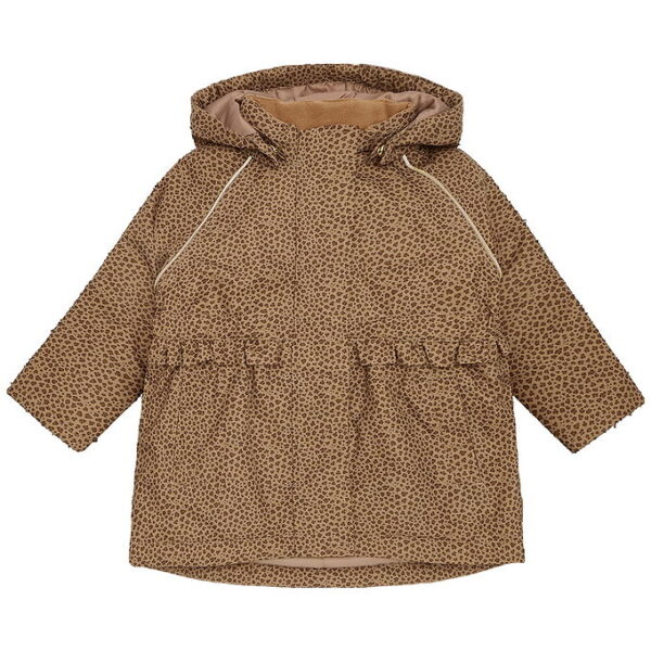 Hust and Claire Vinterjakke - HCObia - Wood Smoke m. Leopard