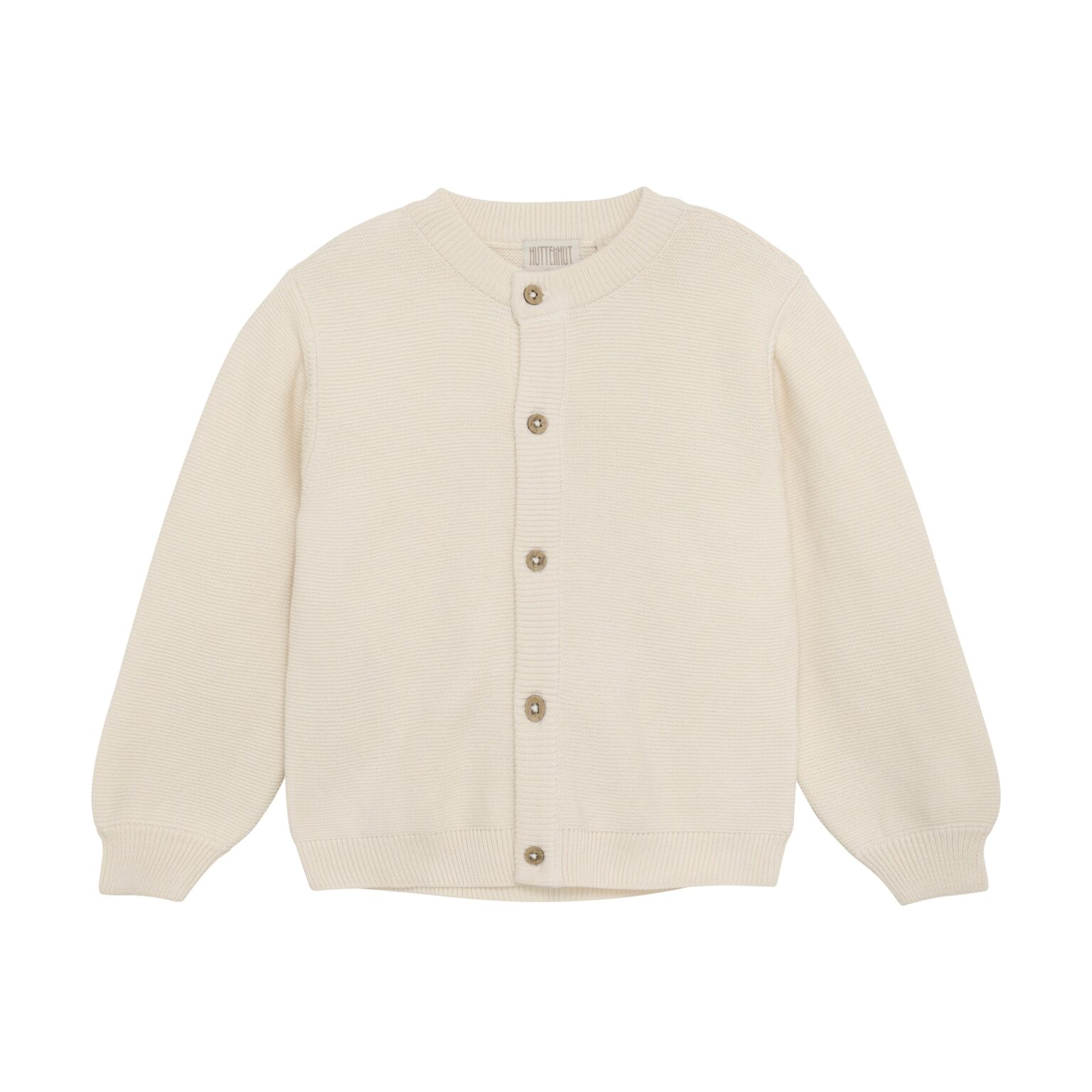 Huttelihut Strik Cardigan - Eggnog - 86 cm