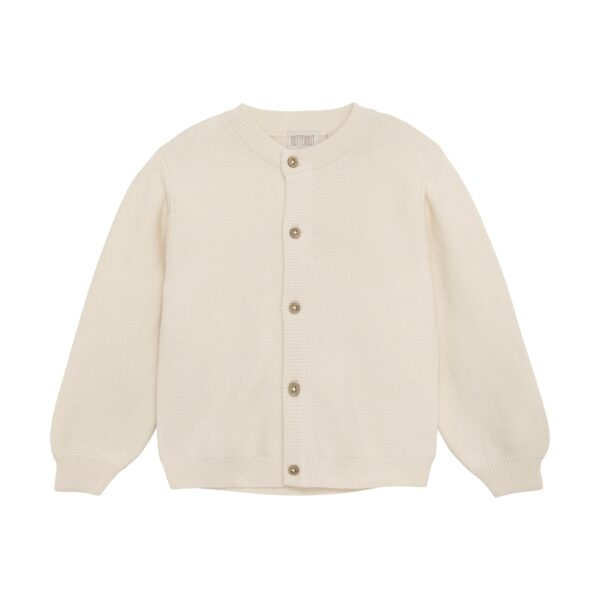 Huttelihut Strik Cardigan - Eggnog - 86 cm