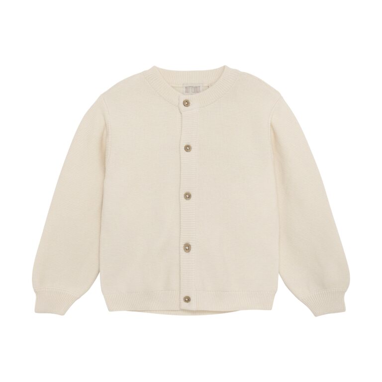 Huttelihut Strik Cardigan - Eggnog - 86 cm
