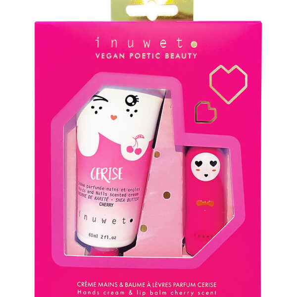 Inuwet Gavesæt - Håndcreme/læbepomade - Wiz - Cherry