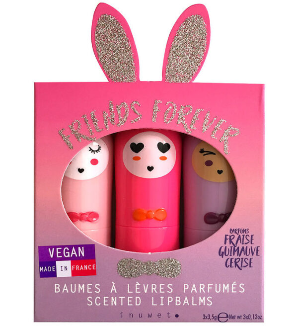 Inuwet Læbepomade - 3-pak - Friends For Ever