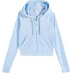 Juicy Couture Cardigan - Madison - Velour - Powder Blue