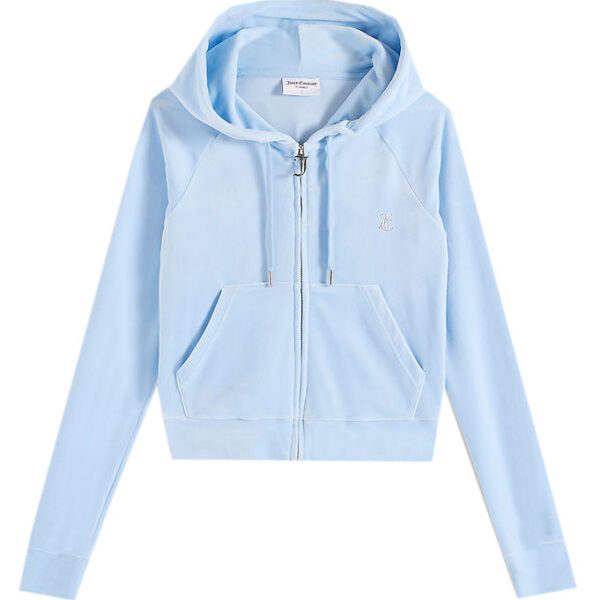 Juicy Couture Cardigan - Madison - Velour - Powder Blue