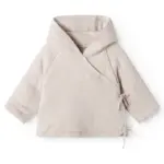 Jules - Vatteret Babyjakke - Light beige melange - 68/74