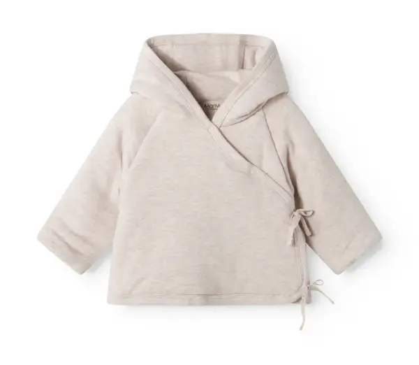 Jules - Vatteret Babyjakke - Light beige melange - 68/74