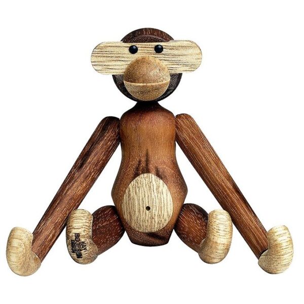 Kay Bojesen Træfigur - Abe - 10 cm - Mini - Teak/Limba