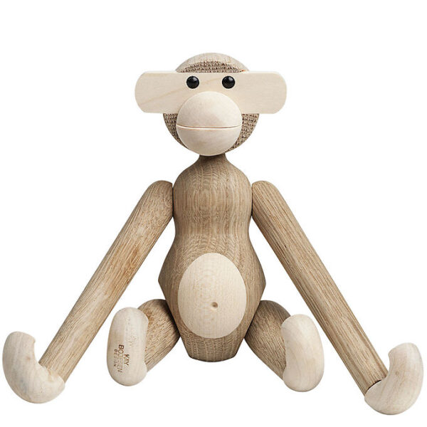 Kay Bojesen Træfigur - Abe - 20 cm - Lille - Eg/Ahorn