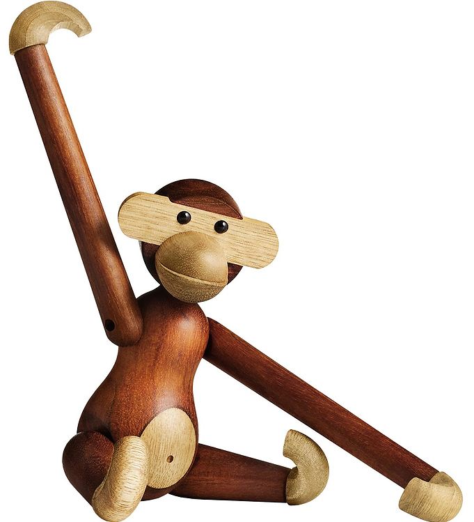 Kay Bojesen Træfigur - Abe - 20 cm - Lille - Teak/Limba