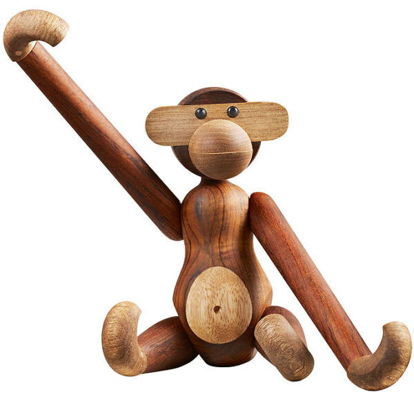 Kay Bojesen Træfigur - Abe - Mellem - Teak/Limba