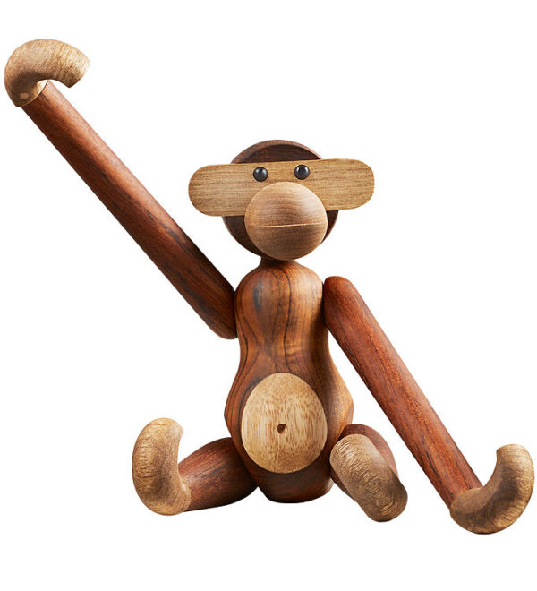 Kay Bojesen Træfigur - Abe - Mellem - Teak/Limba