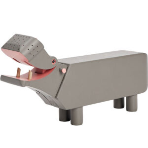 Kay Bojesen Træfigur - Flodhest - 19 cm - Grå